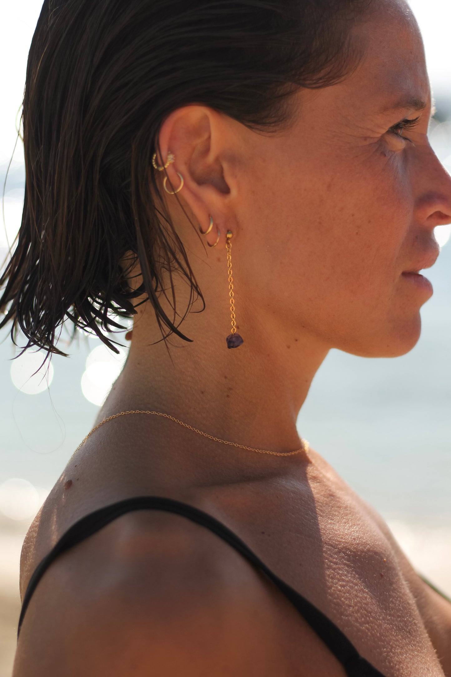 PENDIENTES AMATISTA
