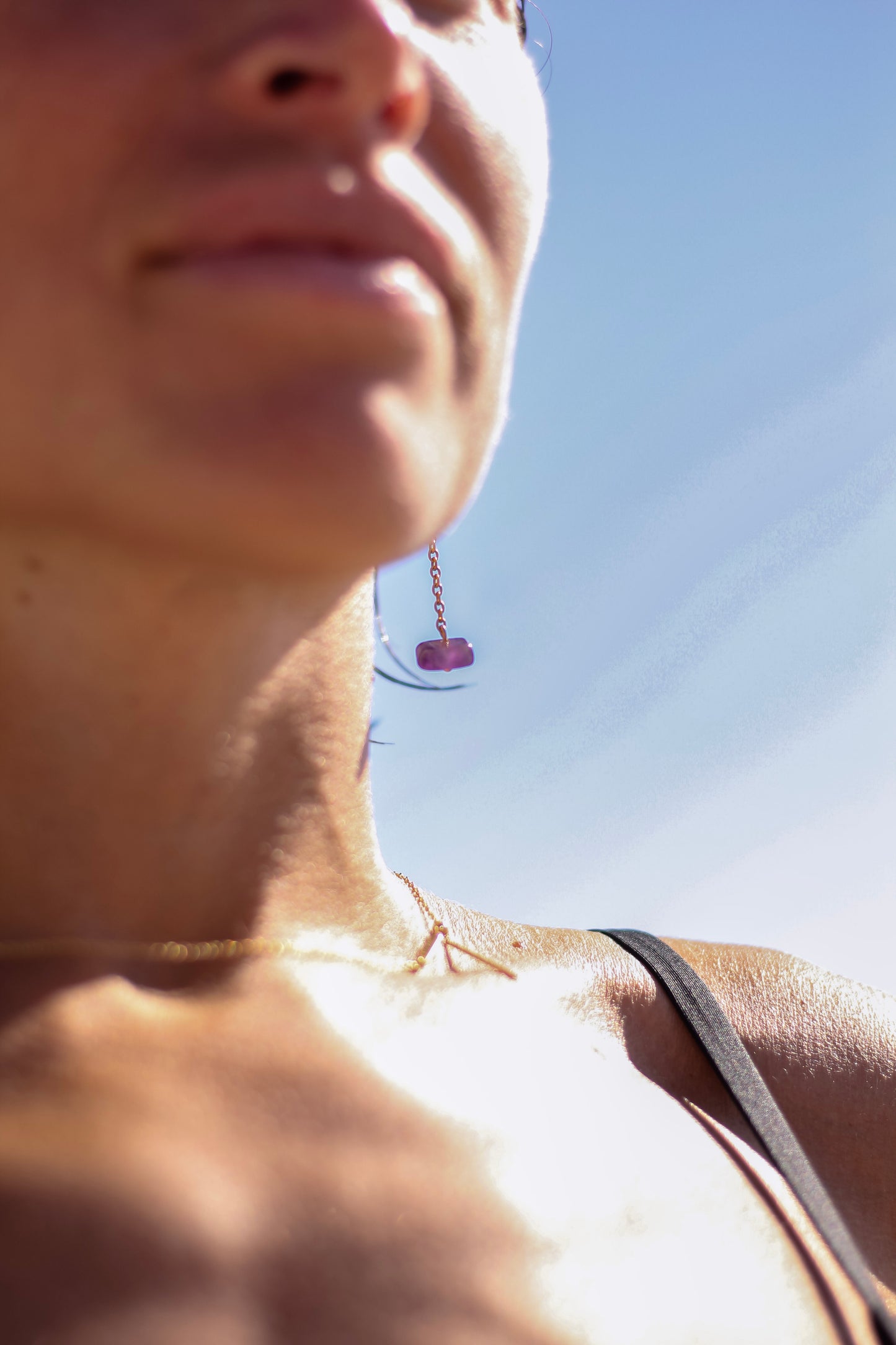 PENDIENTES AMATISTA