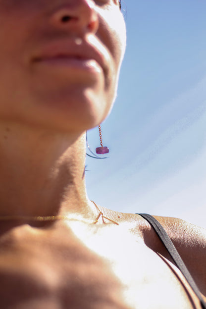 PENDIENTES AMATISTA